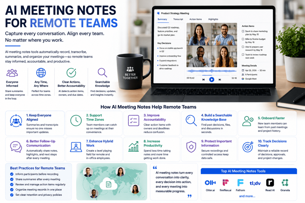 AI Meeting Notes for Remote Teams: A Complete&nbsp;Guide