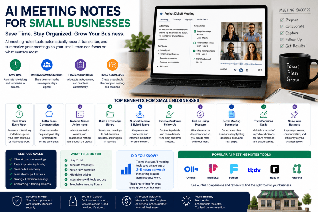 AI Meeting Notes for Small Businesses: Save Time and Improve&nbsp;Productivity