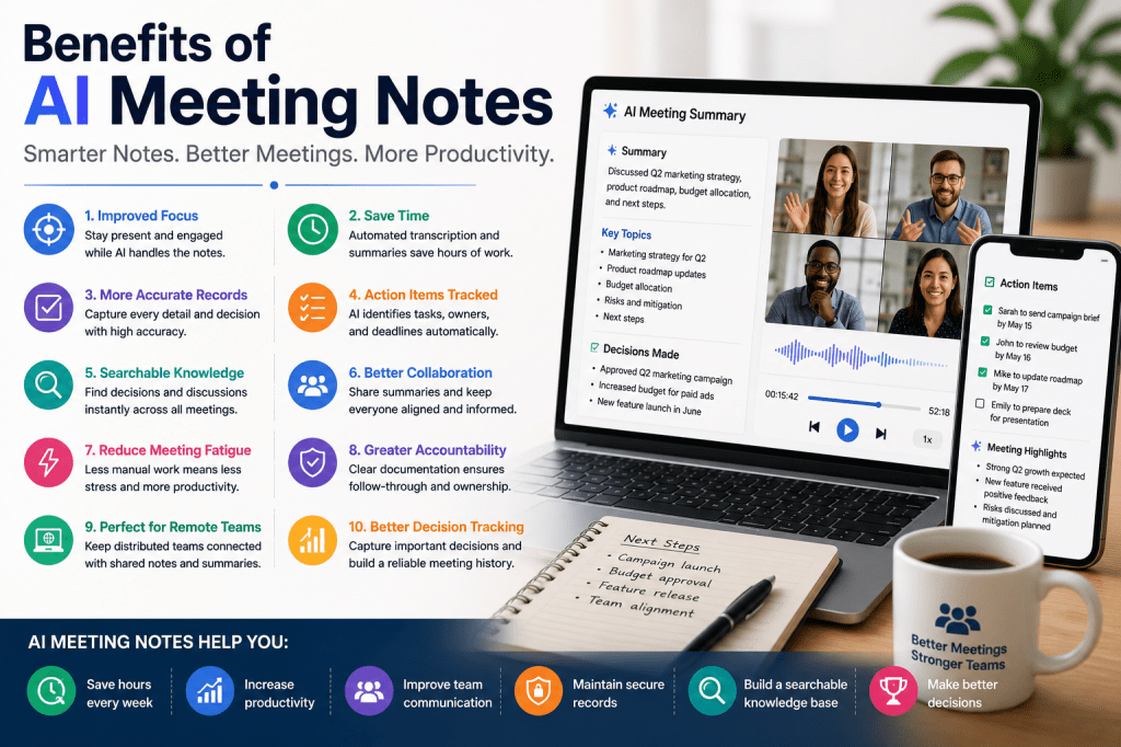 Benefits of AI Meeting Notes: Why Businesses Are Making the&nbsp;Switch