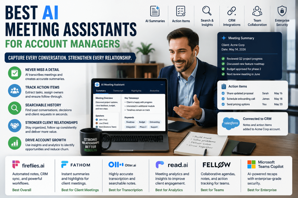 Best AI Meeting Assistants for Account Managers in&nbsp;2026