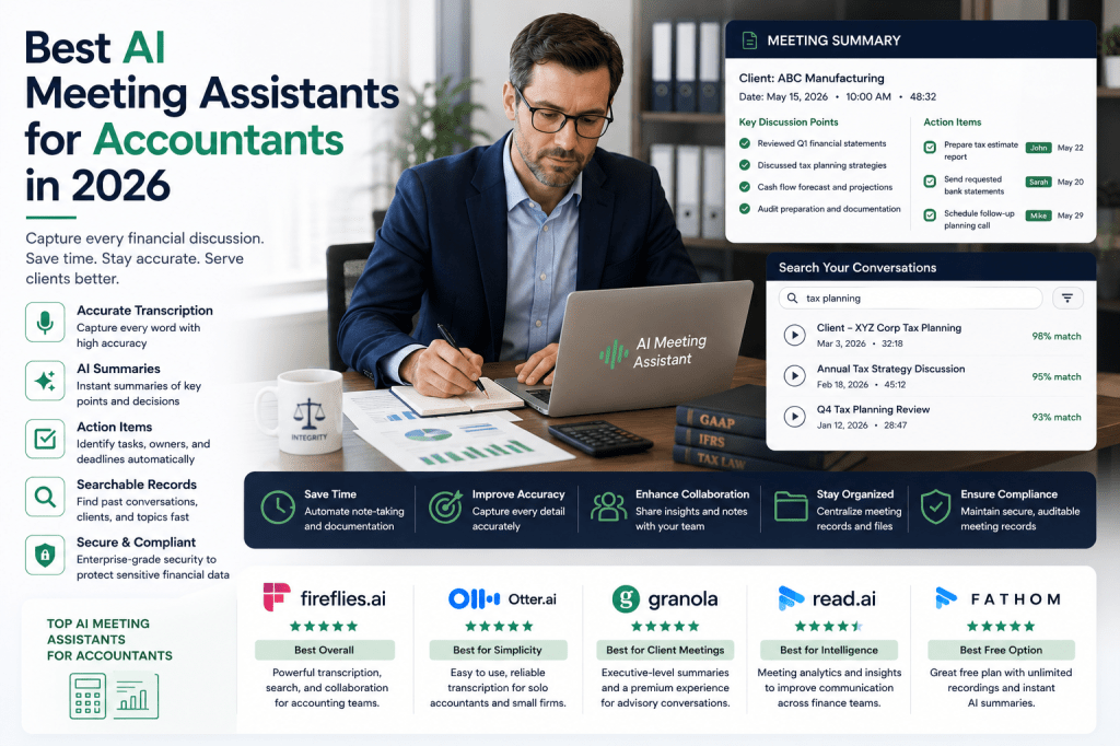 Best AI Meeting Assistants for Accountants in&nbsp;2026