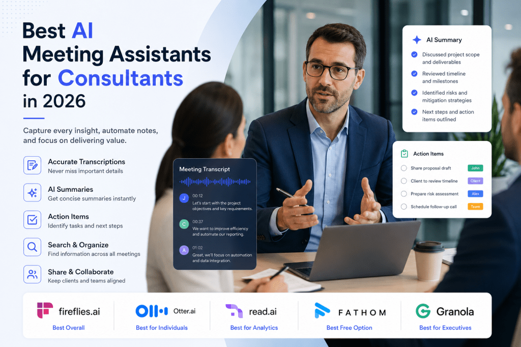 Best AI Meeting Assistants for Consultants in&nbsp;2026
