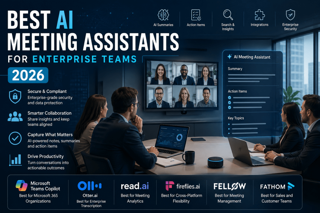 Best AI Meeting Assistants for Enterprise Teams in&nbsp;2026
