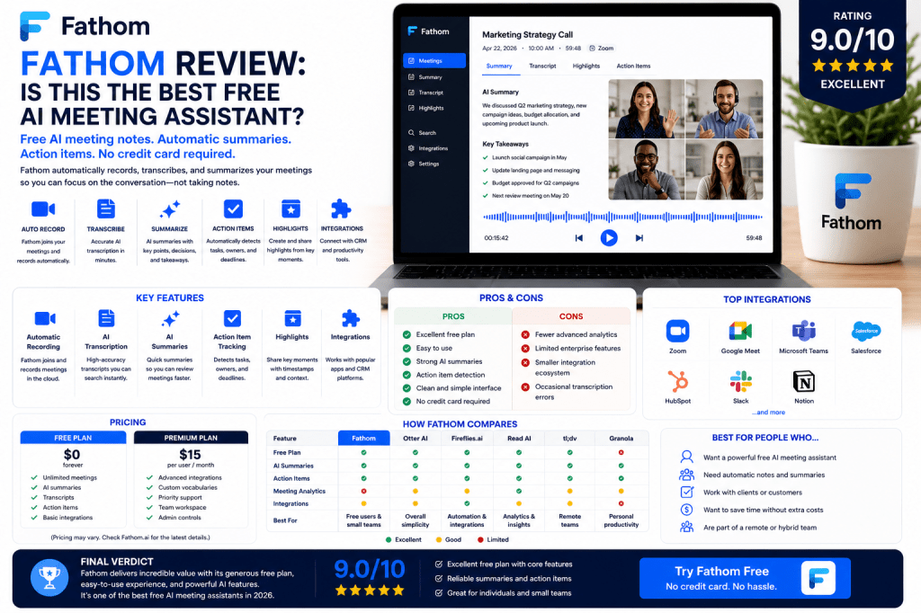Fathom Review: Is This the Best Free AI Meeting Assistant in&nbsp;2026?