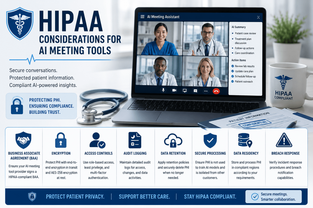 HIPAA Considerations for AI Meeting&nbsp;Tools