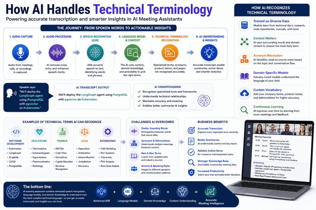 How AI Handles Technical Terminology in AI Meeting&nbsp;Assistants