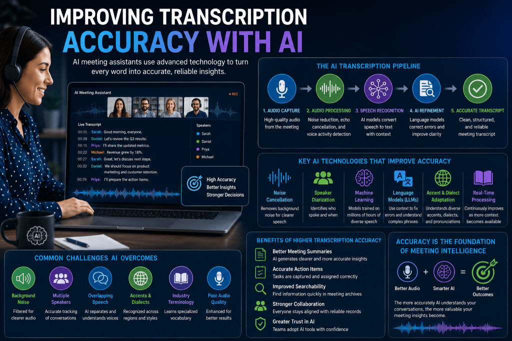 Improving Transcription Accuracy with AI in Meeting&nbsp;Assistants