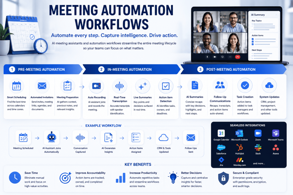 Meeting Automation Workflows: How AI Is Transforming the Meeting&nbsp;Lifecycle