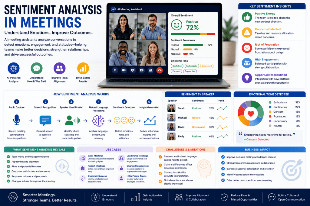 Sentiment Analysis in Meetings: How AI Meeting Assistants Understand Emotions and&nbsp;Engagement