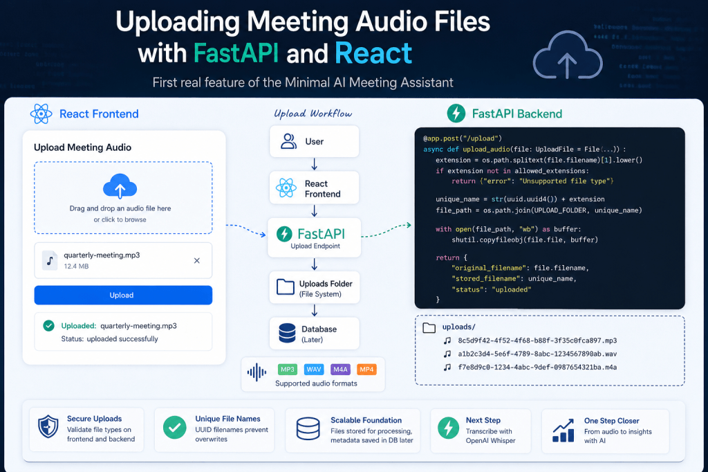 Uploading Meeting Audio Files with FastAPI and&nbsp;React
