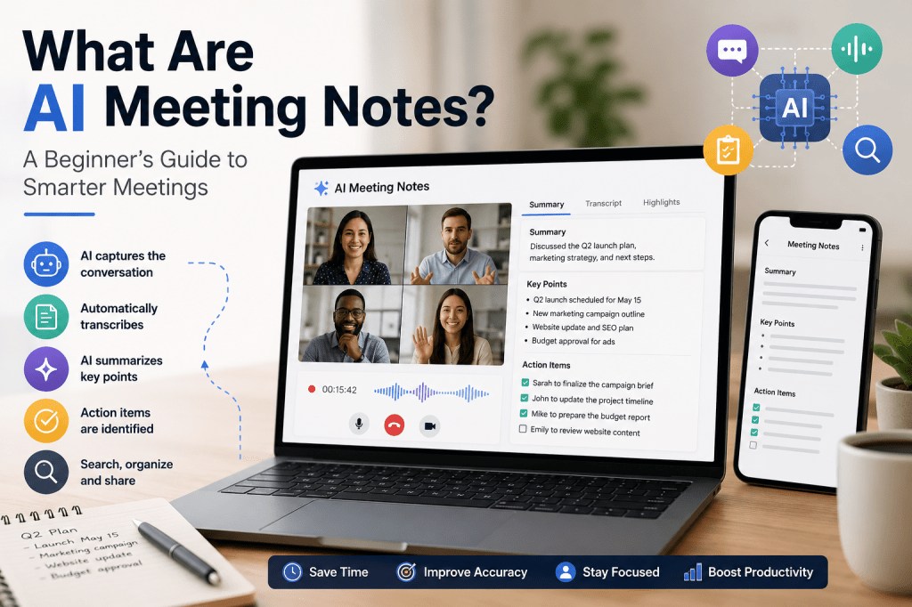 What Are AI Meeting Notes? A Beginner’s Guide to Smarter&nbsp;Meetings