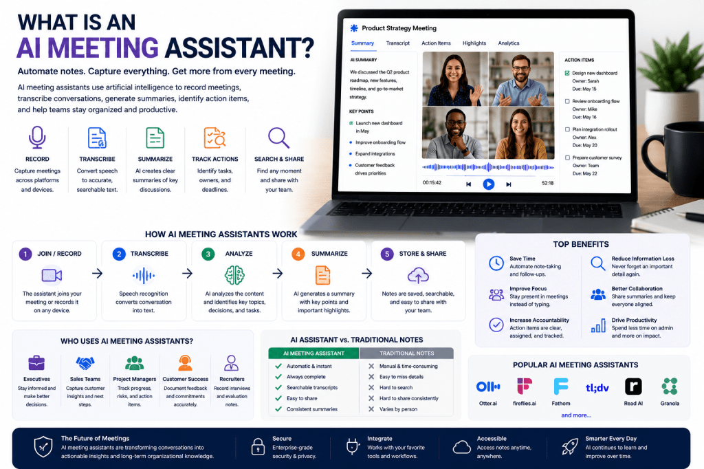 What Is an AI Meeting Assistant? A Complete Beginner’s Guide