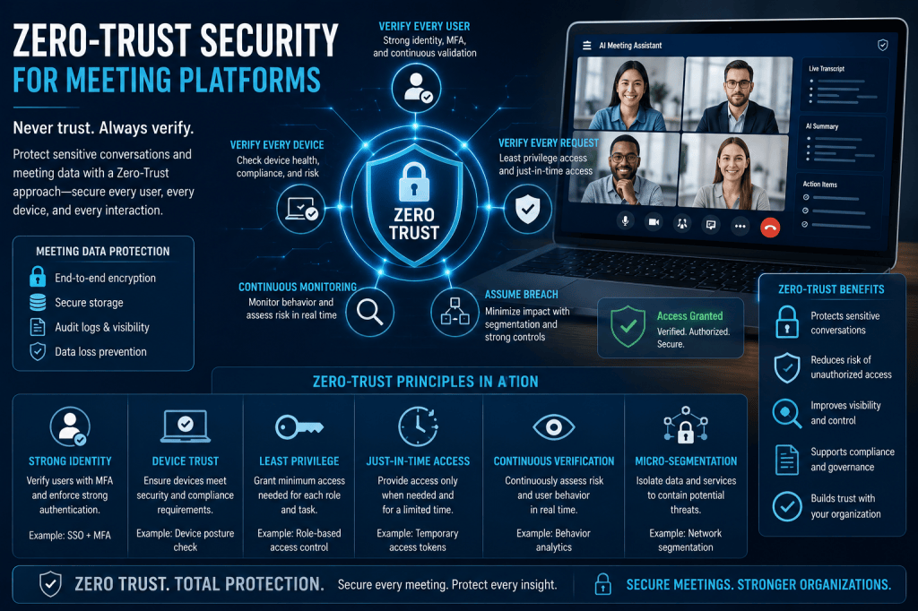 Zero-Trust Security for Meeting Platforms